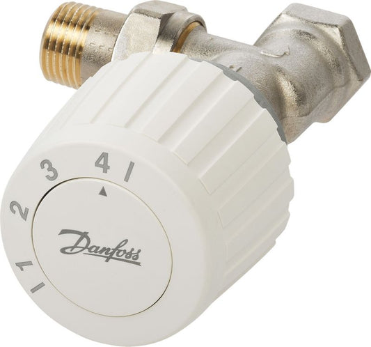 Danfoss RTL termostatisk sæt med vinkelformet ventil og termostatisk hoved
