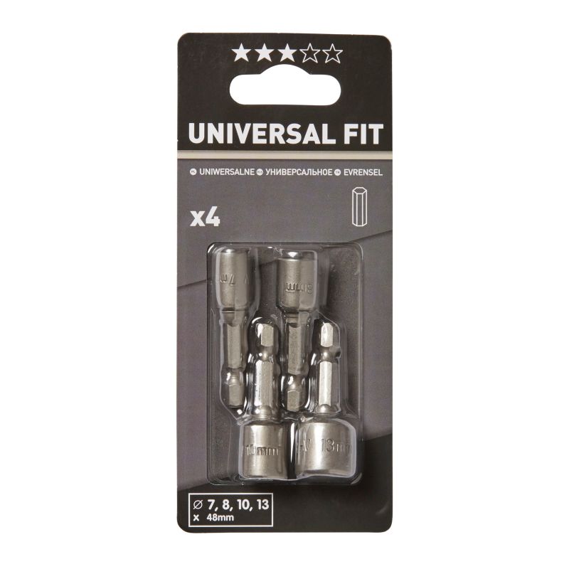 Universal fit sæt med 4 skruenøglegreb til møtrikker