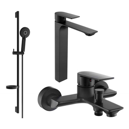 Mexen Alexa DS40 badekarsæt i mat‑sort 1 sæt