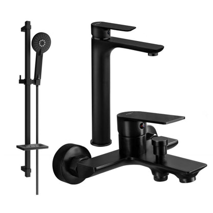 Mexen Alfa DQ40 sort badekarsæt 1 sæt