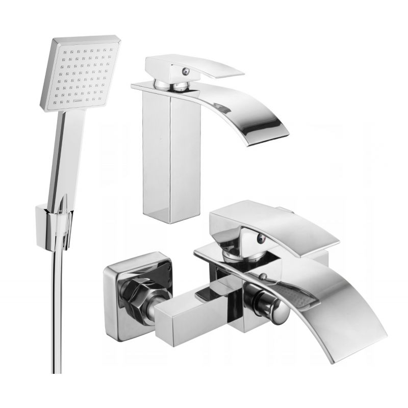 Mexen Aries R45 badekarsæt i krom, 1 sæt