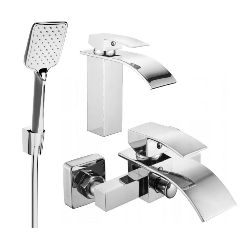 Mexen Aries R62 badekarsæt i krom, 1 sæt