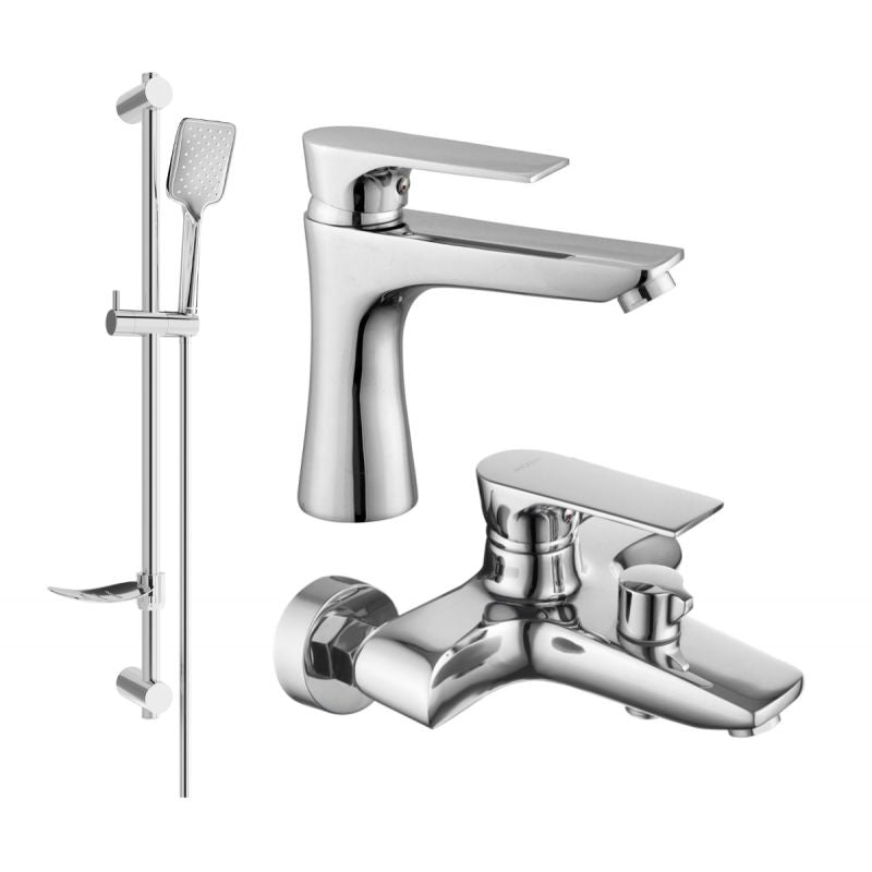 Mexen Axel DF62 krom badekarsæt 1 sæt