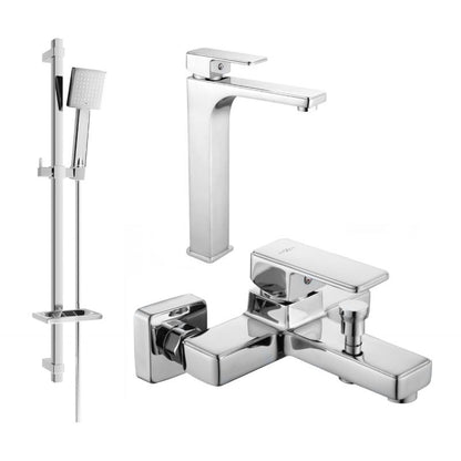 Mexen Cetus DQ45 badekarsæt i krom, 1 sæt