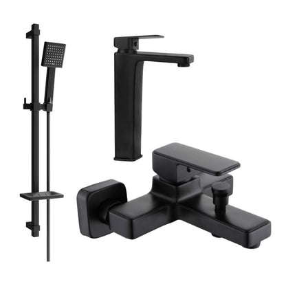 Mexen Cetus DQ45 sort badekarsæt 1 sæt