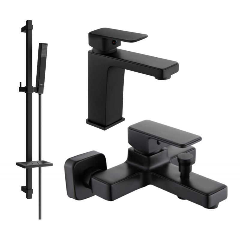 Mexen Cetus DQ77 badekarsæt i mat-sort 1 sæt