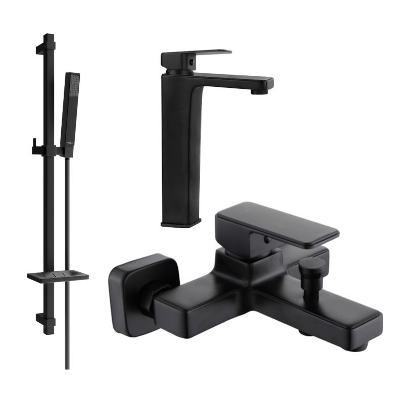 Mexen Cetus DQ77 badekarsæt i mat-sort 1 sæt