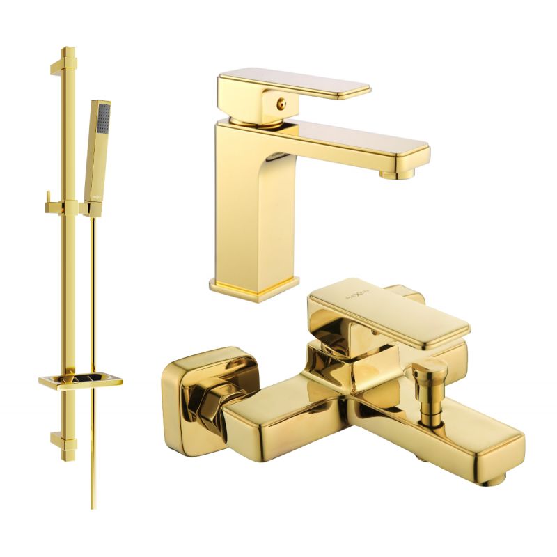 Mexen Cetus DQ77 guldbadeværelsessæt 1 sæt