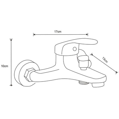 Mexen Erica R72 badekarsæt i mat-sort 1 sæt