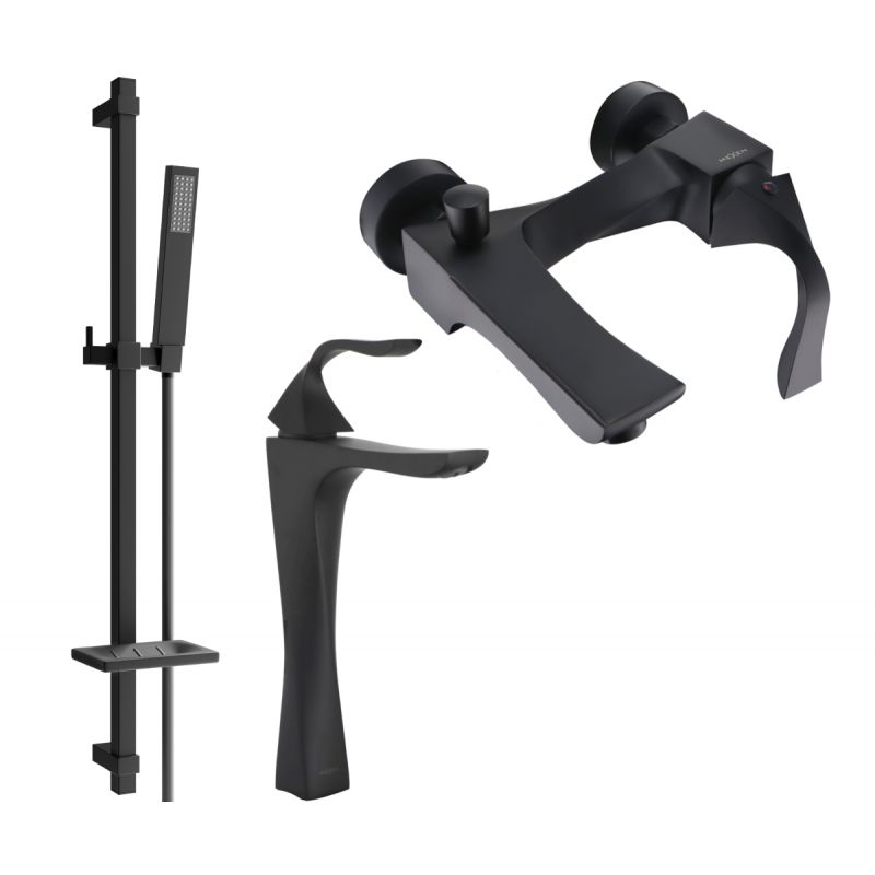 Mexen Estrella DQ02 sort badekarsæt 1 sæt