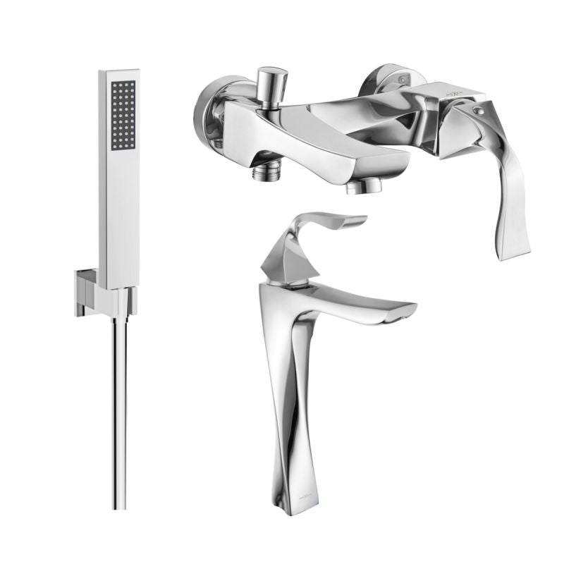 Mexen Estrella R02 badekarsæt i krom, 1 sæt