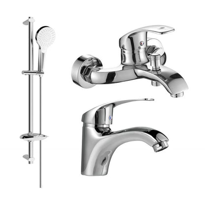 Mexen Fabia DB05 badekarsæt i krom, 1 sæt