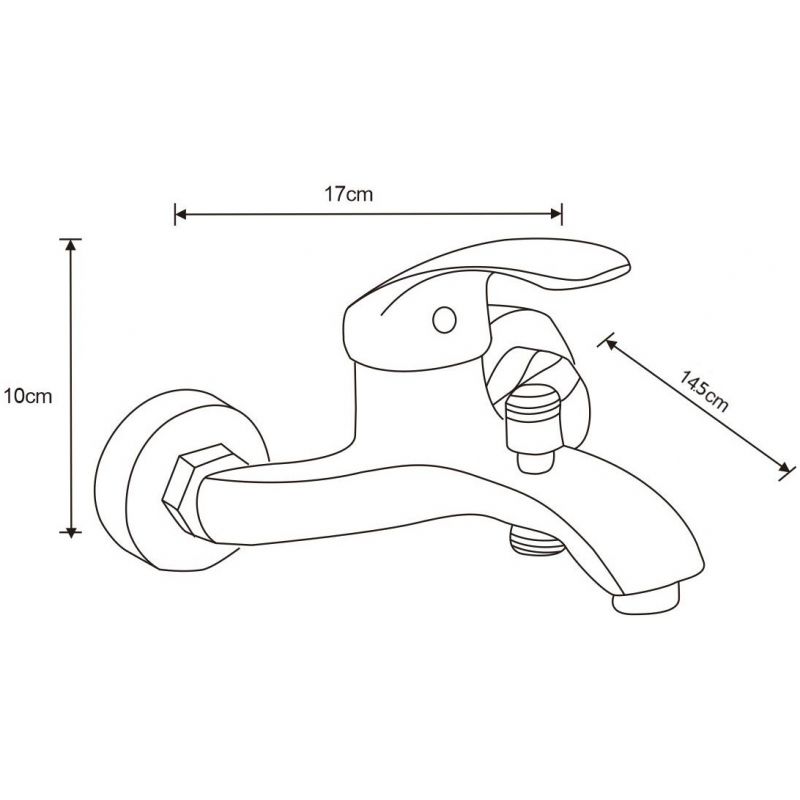 Mexen Fabia DF72 krom badekarsæt 1 sæt