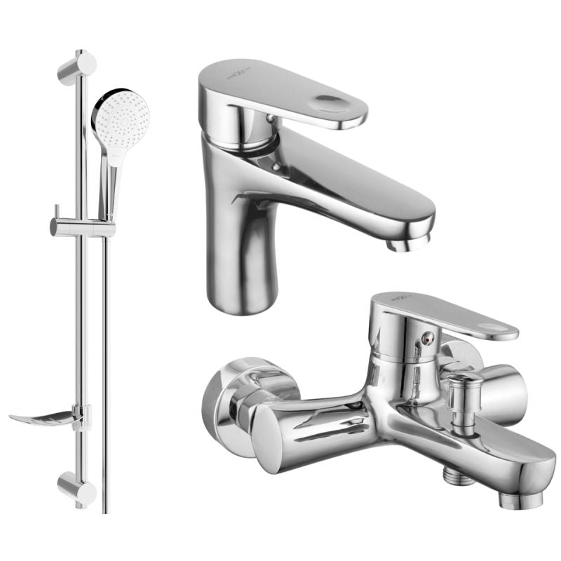 Mexen Kama DF05 krom badekarsæt 1 sæt