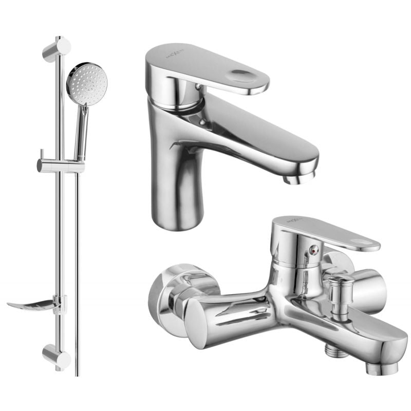 Mexen Kama DF75 krom badekarsæt 1 sæt