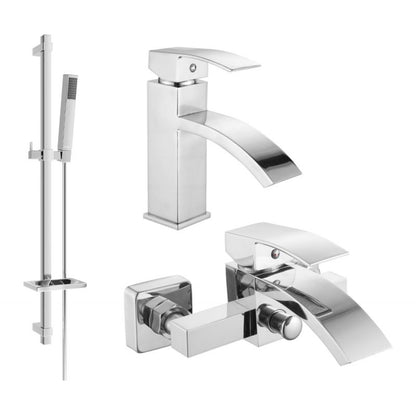 Mexen Libra DQ77 badekarsæt i krom, 1 sæt