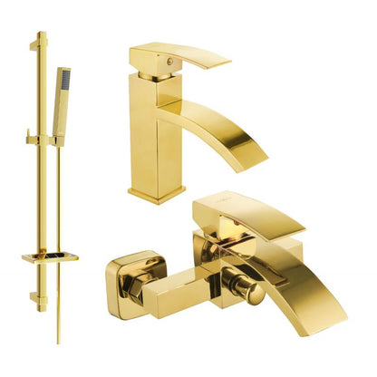 Mexen Libra DQ77 guldbelagt badekarsæt 1 sæt