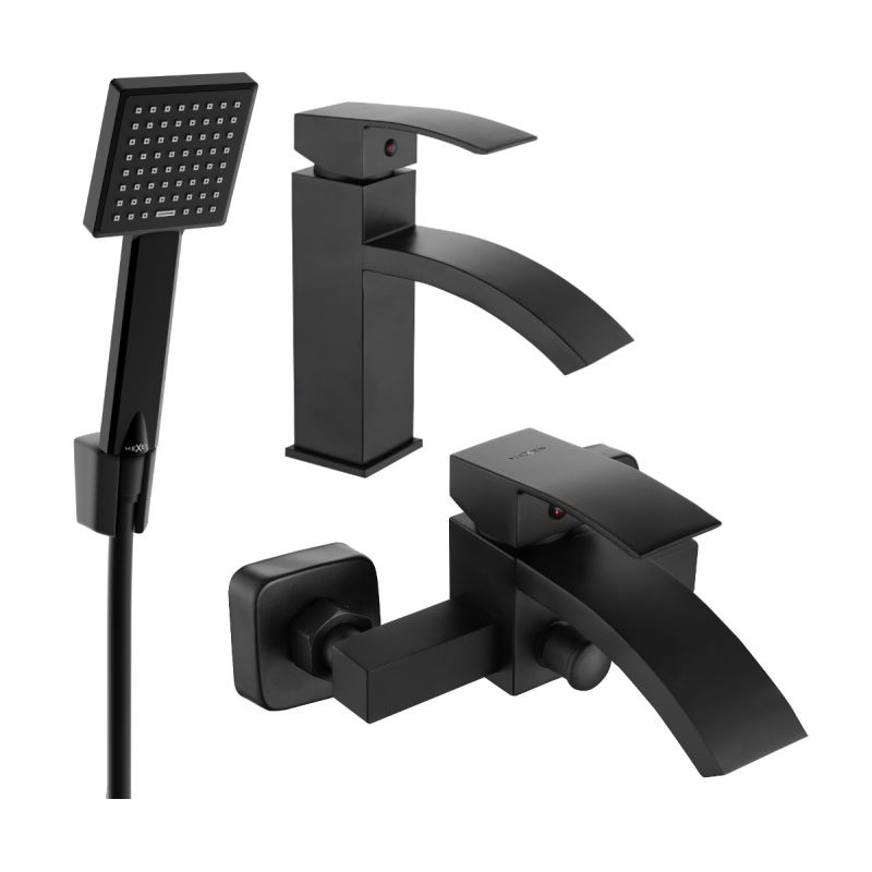 Mexen Libra R45 badekarsæt i mat-sort 1 sæt