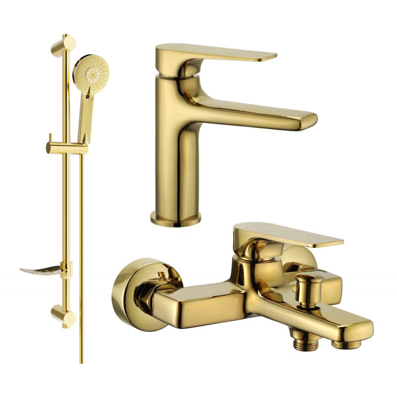 Mexen Lynx DF40 guldbelagt badekarsæt 1 sæt