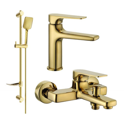 Mexen Lynx DF62 guldbelagt badekarsæt 1 sæt