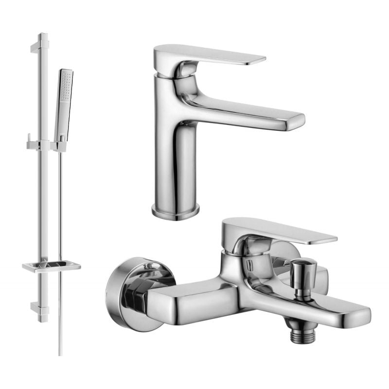 Mexen Lynx DQ72 badekarsæt i krom, 1 sæt