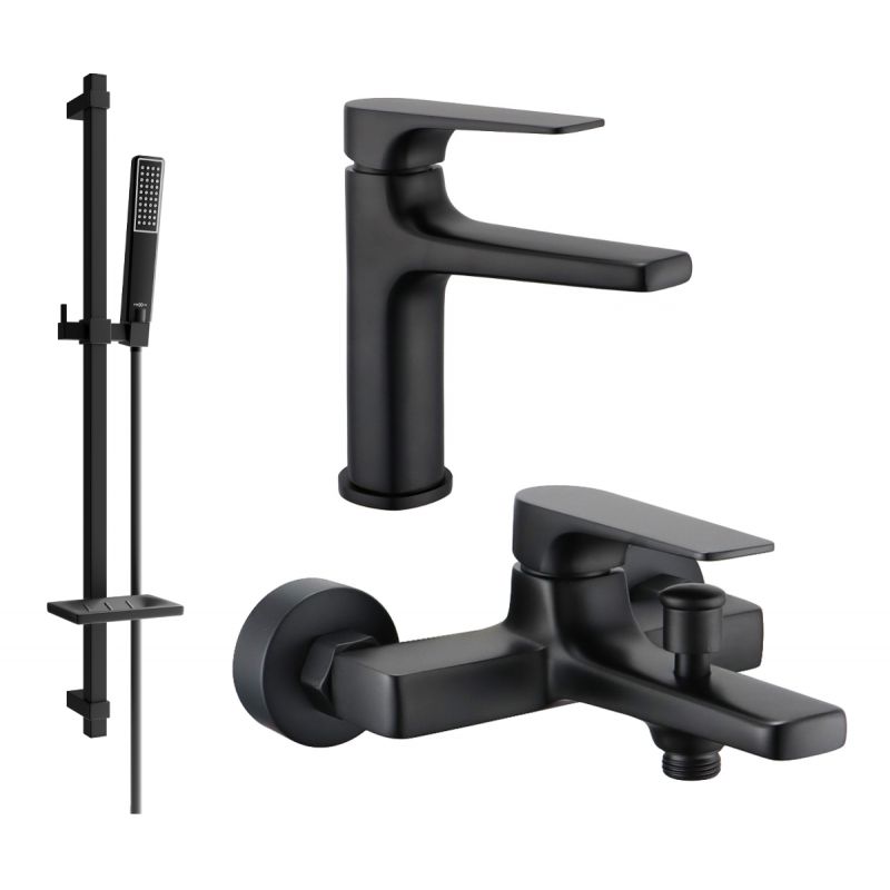 Mexen Lynx DQ72 badekarsæt i mat-sort 1 sæt