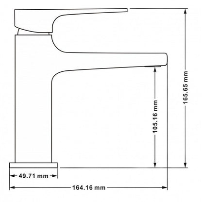Mexen Lynx DQ72 badekarsæt i mat-sort 1 sæt