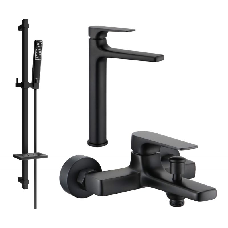 Mexen Lynx DQ72 badekarsæt i mat-sort 1 sæt