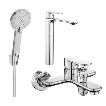 Mexen Milo R40 badekarsæt i krom, 1 sæt