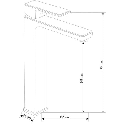 Mexen Mino R45 badekarsæt i mat-sort 1 sæt