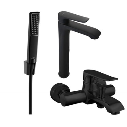 Mexen Pecos R72 badekarsæt i mat-sort 1 sæt