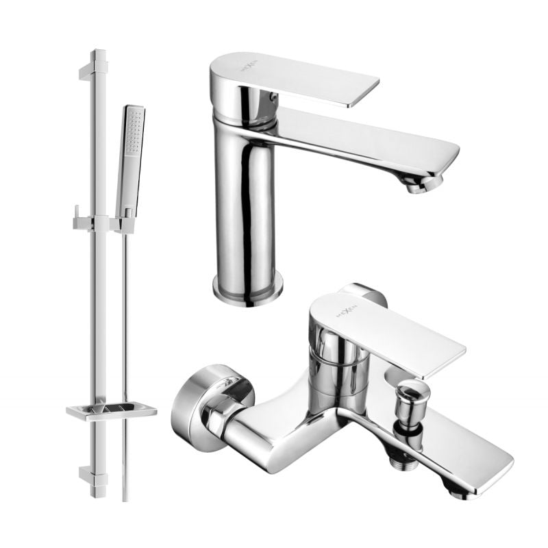 Mexen Royo DQ72 badekarsæt i krom, 1 sæt