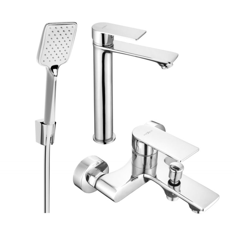 Mexen Royo R62 badekarsæt i krom, 1 sæt