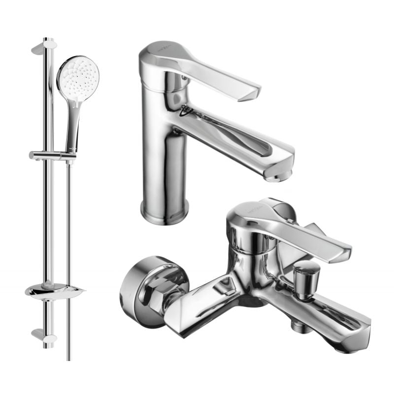 Mexen Sabre DB74 badekarsæt i krom, 1 sæt