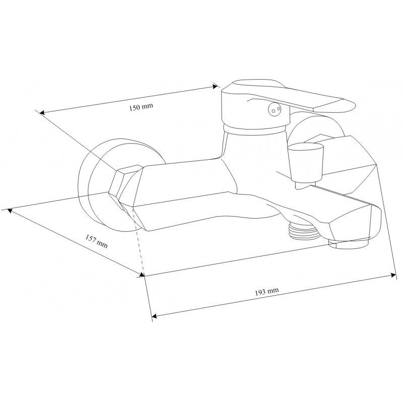 Mexen Sabre DF05 sort badekarsæt 1 sæt