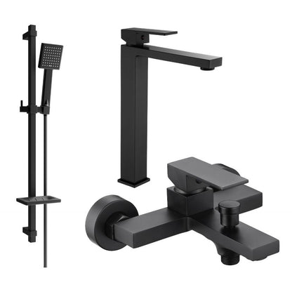 Mexen Uno DQ45 sort badekarsæt 1 sæt