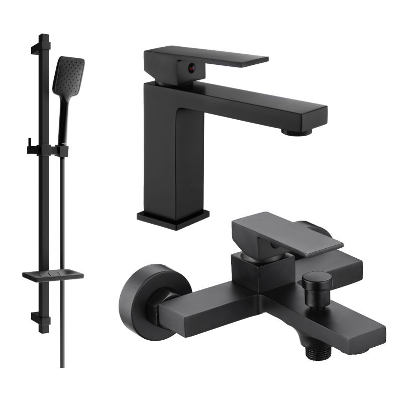 Mexen Uno DQ62 sort badekarsæt 1 sæt