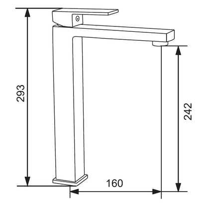 Mexen Uno DQ62 sort badekarsæt 1 sæt