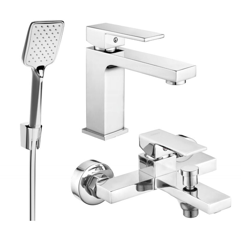 Mexen Uno R62 badekarsæt i krom, 1 sæt