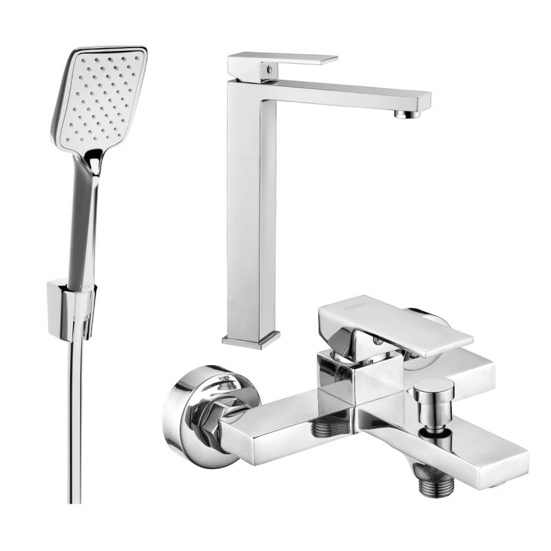 Mexen Uno R62 badekarsæt i krom, 1 sæt