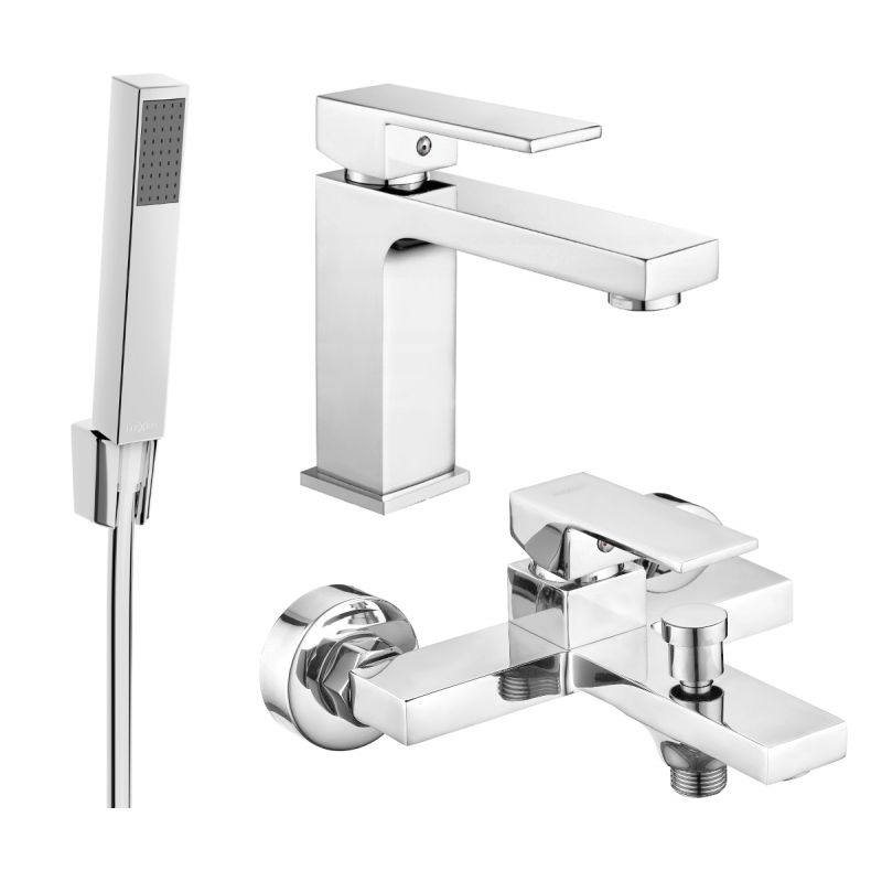 Mexen Uno R77 badekarsæt i krom, 1 sæt