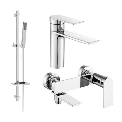 Mexen Zero DQ02 badekarsæt i krom, 1 sæt