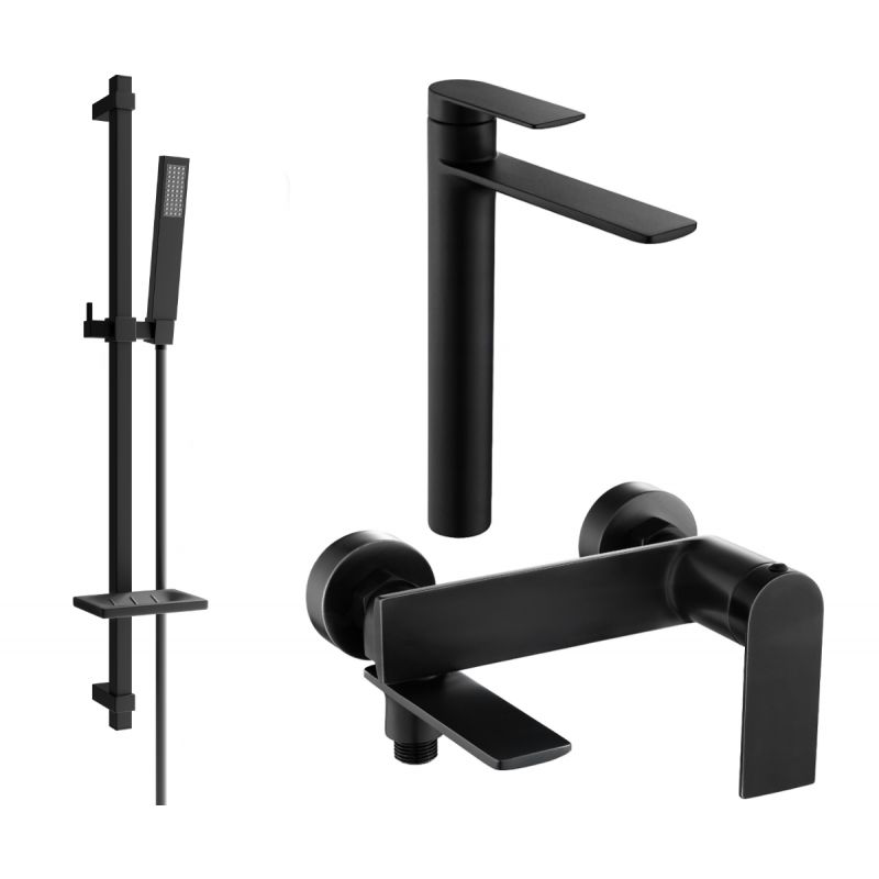 Mexen Zero DQ02 sort badekarsæt 1 sæt