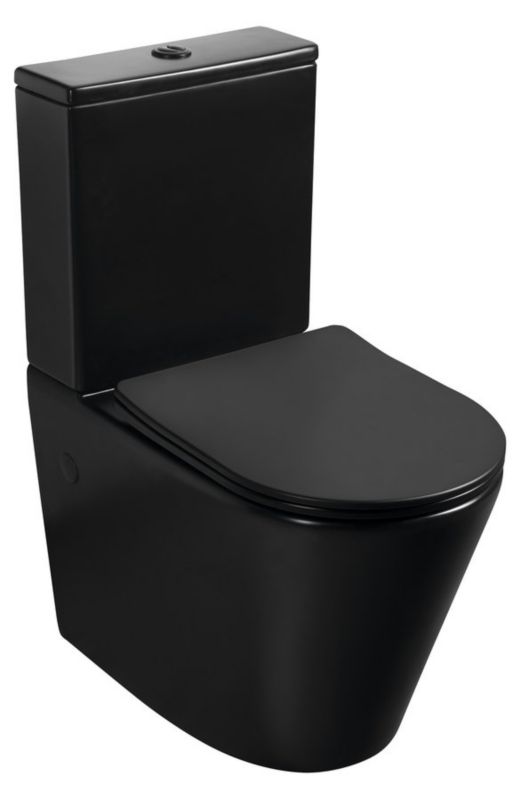 Toiletsæt Bellamonte Rimless 81,5x38,5x63 cm Hvid med Soft Close Sæde