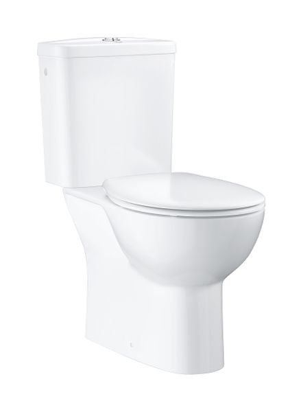 Toilet Kompakt 37x77 cm Hvid med Låg 4005176449673