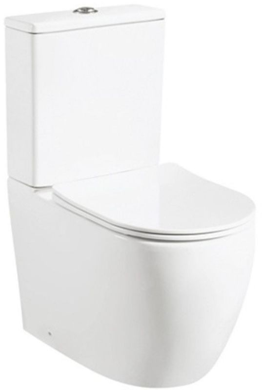 Kompakt WC Keramisk Hvid Højglans Uden Bræt 38x60,5x80 cm