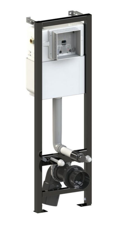 Væghængt Toilet med Indbygningscisterne Slim Hvid 355 x 510 x 355 mm