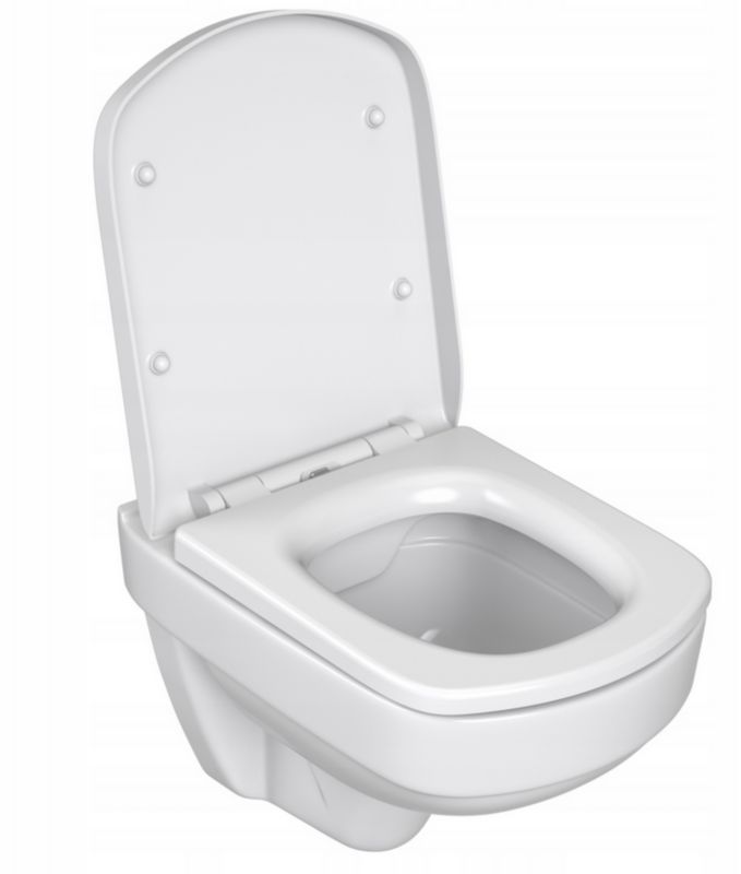 Væghængt Toilet med Indbygningscisterne Slim Hvid 355 x 510 x 355 mm