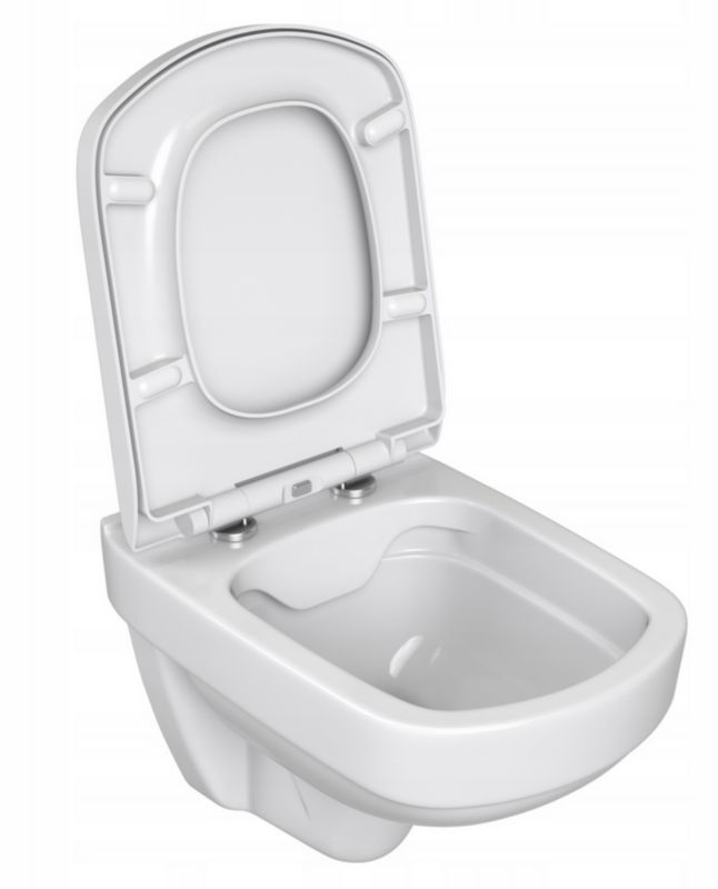 Væghængt Toilet med Indbygningscisterne Slim Hvid 355 x 510 x 355 mm