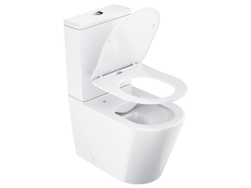 Toiletsæt Elegant Kombi RimOff Hvid 38x60,5x82,5 cm